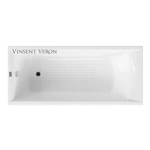 Изображение товара Чугунная ванна Vinsent Veron Devon 180x75 см с антискользящим покрытием, белая