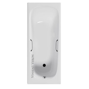 Изображение товара Чугунная ванна Vinsent Veron Concept VCO1607042H, 160 x 70 см, с отверстиями под ручки, цвет белый