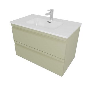 Изображение товара Тумба с раковиной Aquatek Вега AQ77060-GS 60 см подвесная шалфей зеленый