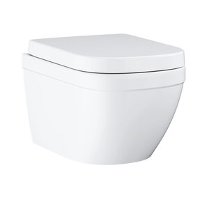 Изображение товара Подвесной унитаз Grohe Euro Ceramic 39554000 безободковый, с микролифтом, альпин-белый