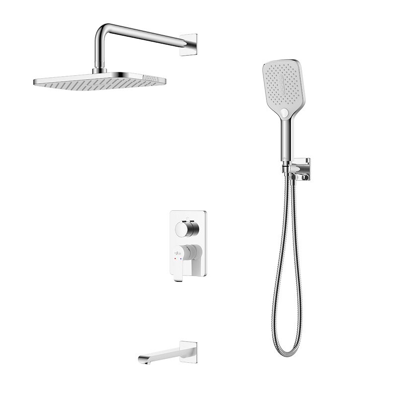 Изображение товара Душевая система Rossinka W W35-55 с верхней лейкой тропический дождь и однорычажным управлением