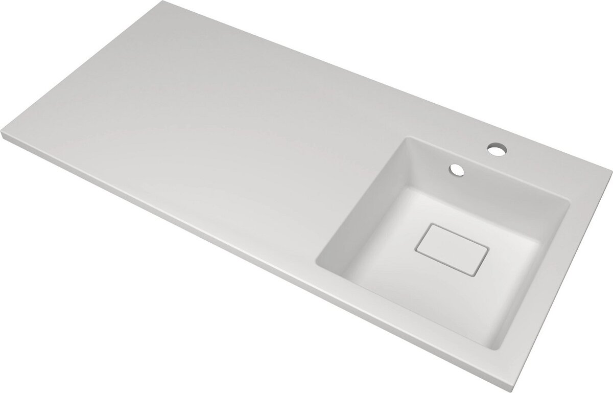 Изображение товара Раковина Florentina Аванти 100R 10.310.0R100.201 кварцевый композит правое крыло