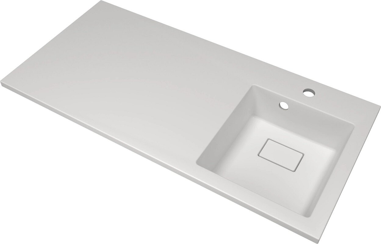 Изображение товара Раковина Florentina Аванти 100R 10.310.0R100.201 кварцевый композит правое крыло