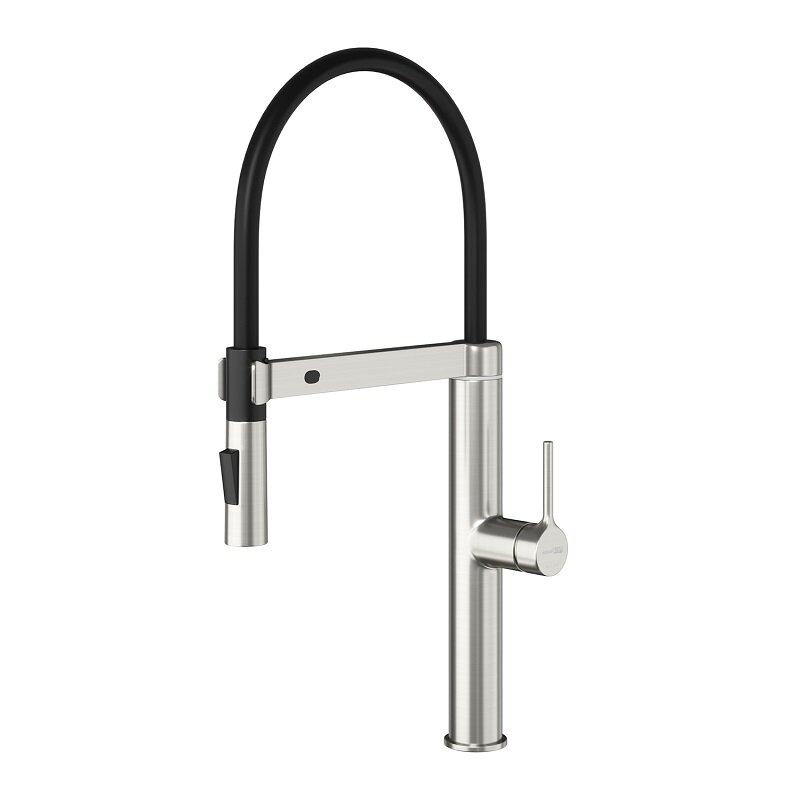 Изображение товара Сенсорный смеситель для кухни WasserKRAFT A8827 с гибким изливом и никелем