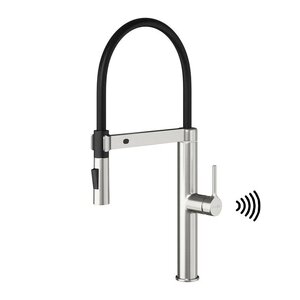 Изображение товара Сенсорный смеситель для кухни WasserKRAFT A8827 с гибким изливом и никелем