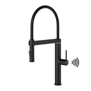 Изображение товара Сенсорный смеситель для кухонной мойки WasserKRAFT A8867, с гибким изливом, черный Soft-touch