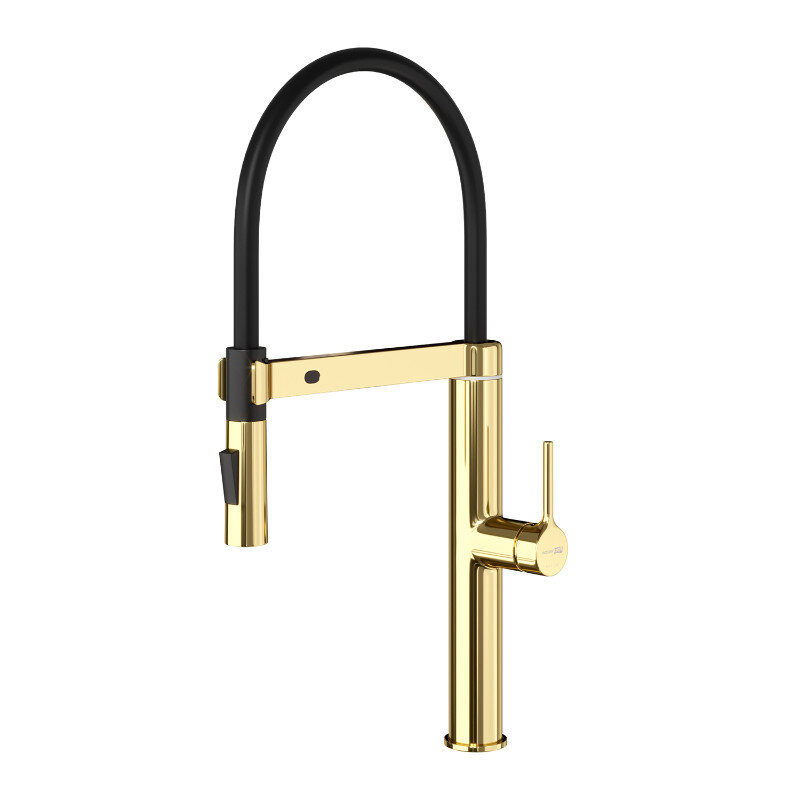 Изображение товара Смеситель для кухонной мойки WasserKRAFT A8877 сенсорный с гибким изливом золото