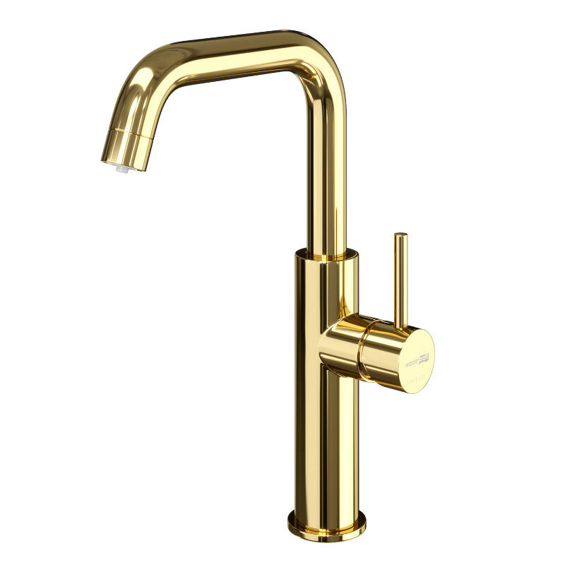 Изображение товара Смеситель для кухонной мойки WasserKRAFT A8577 с подключением фильтра и PVD покрытием золото глянце