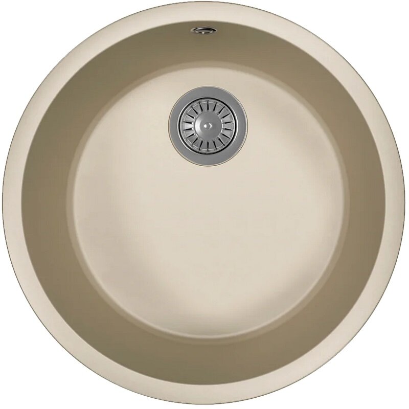 Изображение товара Кухонная мойка Florentina Вега Зеро из искусственного кварца серого цвета 49x49 см