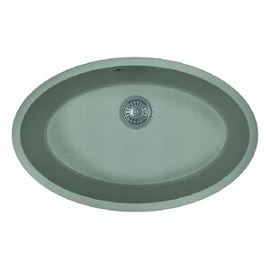 Изображение товара Мойка кухонная Florentina Вега Овал 70 см серый шелк