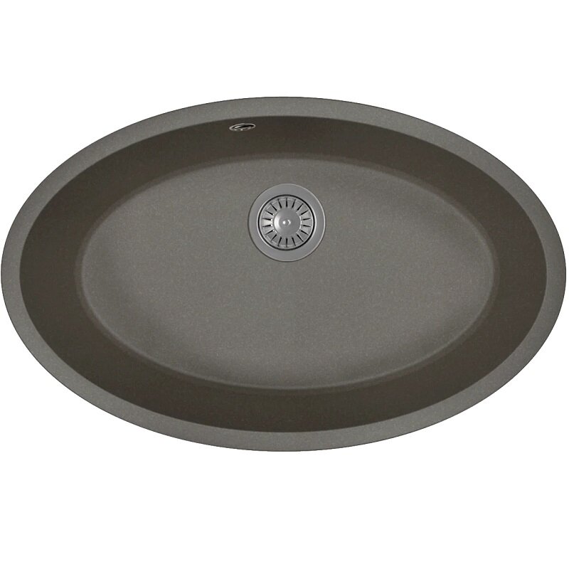 Изображение товара Мойка кухонная Florentina Вега из искусственного кварца черный матовый 70x44 см
