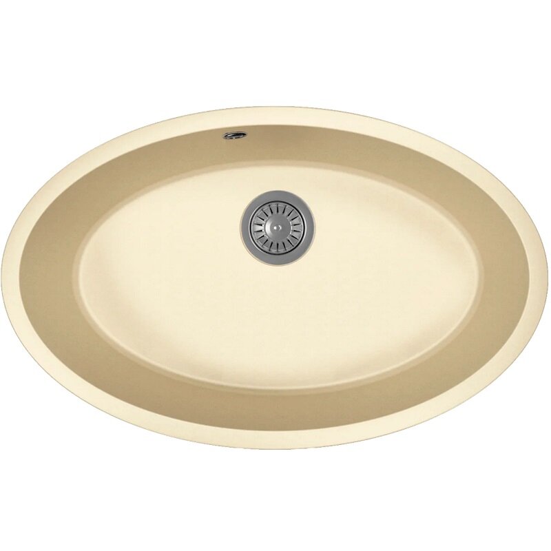 Изображение товара Кухонная мойка Florentina Вега Овал кварцевая матовая шампань 70x44 см