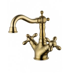 Изображение товара Смеситель для раковины Wonzon & Woghand Retro WW-88139020-BG, золото брашированное