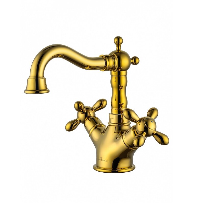 Изображение товара Смеситель для раковины Wonzon & Woghand Retro WW-88139020-PG золото глянцевое