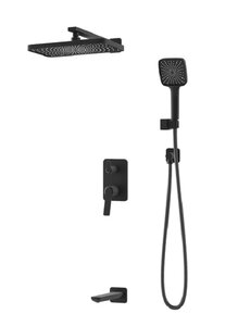 Изображение товара Душевая система Iddis Parker PARBL03i68 черный матовый с изливом и 3 режимами