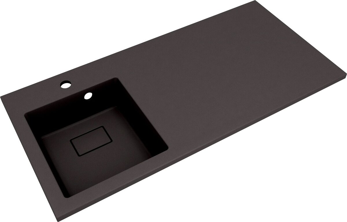 Изображение товара Раковина Florentina Аванти 110L 10.310.0L110.302, кварцевый композит, антрацит