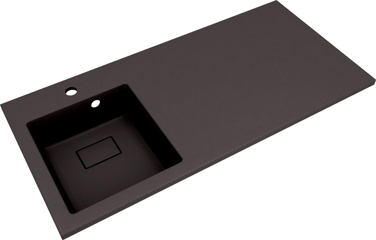 Изображение товара Раковина Florentina Аванти 110L 10.310.0L110.302, кварцевый композит, антрацит