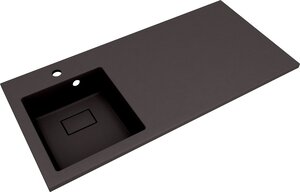 Изображение товара Раковина Florentina Аванти 110L 10.310.0L110.302, кварцевый композит, антрацит