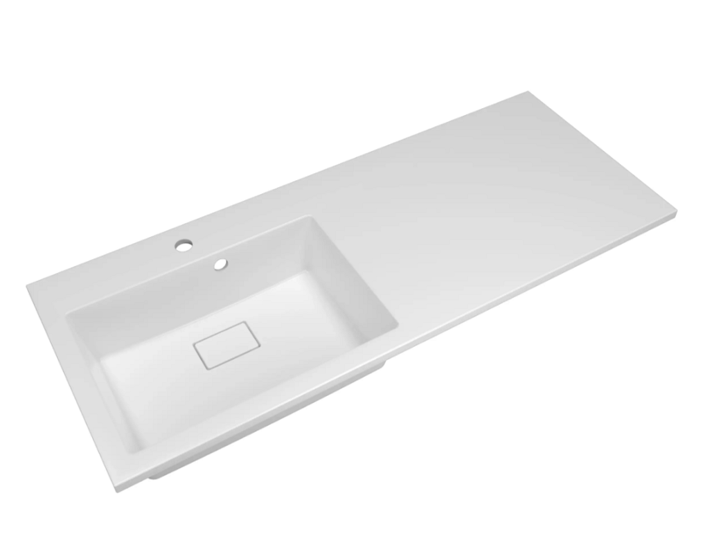 Изображение товара Раковина Florentina Аванти 120L над стиральной машиной в белом цвете