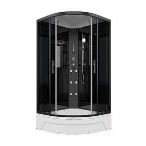 Изображение товара Душевая кабина Erlit Eclipse ER570926-C24-RUS, 90 x 90 см, поддон средний, с подсветкой, стекло тонированное, профиль черный Изображение товара Душевая кабина Erlit Eclipse ER570926-C24-RUS, 90 x 90 см, поддон средний, с подсветкой, стекло тонированное, профиль черный