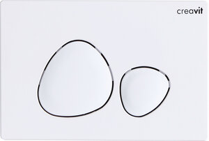 Изображение товара Клавиша смыва Creavit Spa GP7001.00, механическая, белая