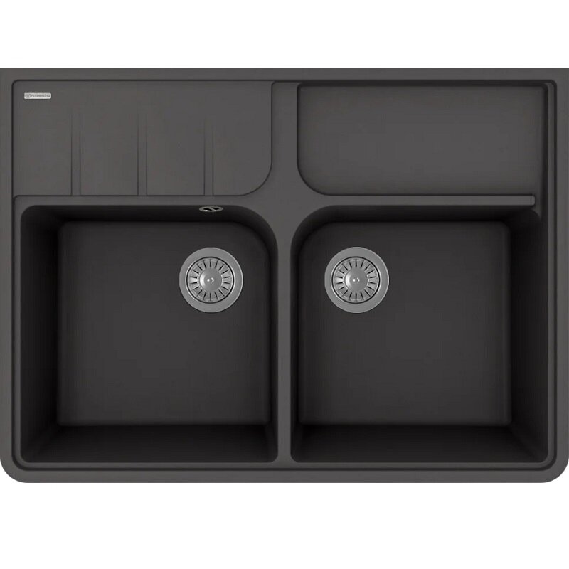 Изображение товара Кухонная мойка Florentina Вилладжио из искусственного кварца антрацит 89,8х65 см