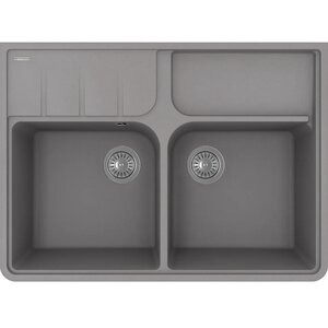 Изображение товара Мойка кухонная Florentina Вилладжио 20.385.F0898.307, цвет серый шелк