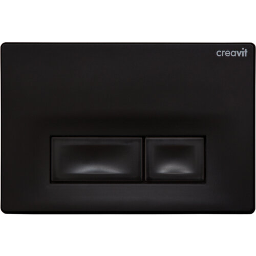 Изображение товара Кнопка смыва Creavit Ore GP3002.01 черный матовый для унитазов подвесных двухрежимная