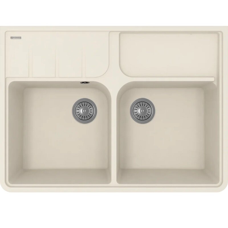 Изображение товара Мойка кухонная Florentina Вилладжио из искусственного кварца шампань 89.8х65х22 см