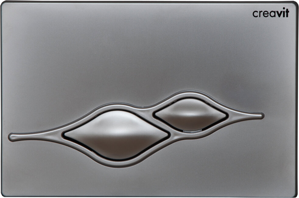 Изображение товара Клавиша смыва Creavit Ufo GP1002.00, механическая, серый матовый