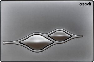Изображение товара Клавиша смыва Creavit Ufo GP1002.00, механическая, серый матовый