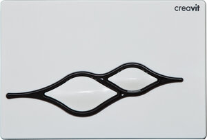 Изображение товара Кнопка смыва Creavit Ufo GP1001.02 бело-черная