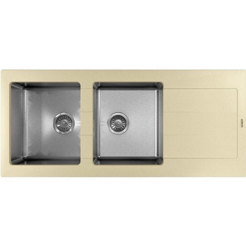 Изображение товара Кухонная мойка Florentina Комби 21.415.E1160.202 шампань нержавеющая сталь и кварцевый композит