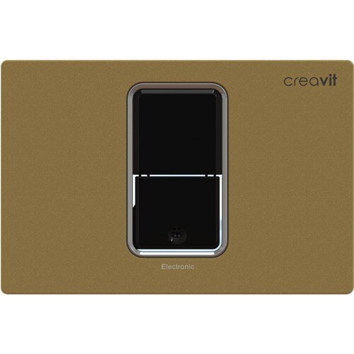 Изображение товара Сенсорная кнопка смыва Creavit FP8001.04, золото, для унитаза, двухрежимная