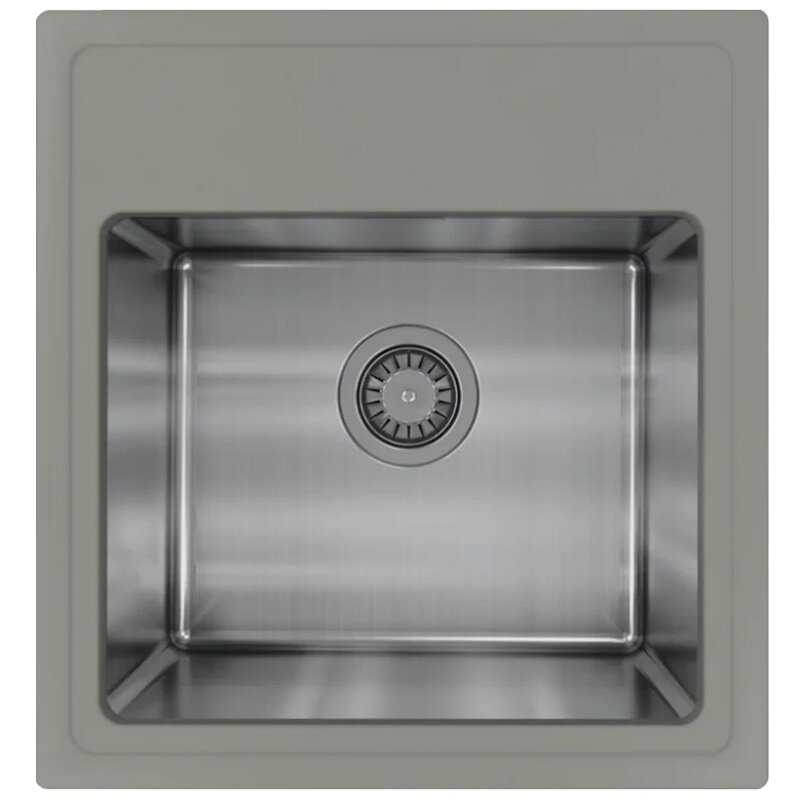 Изображение товара Кухонная мойка Florentina Комби 480 из нержавеющей стали или искусственного кварца серый шелк