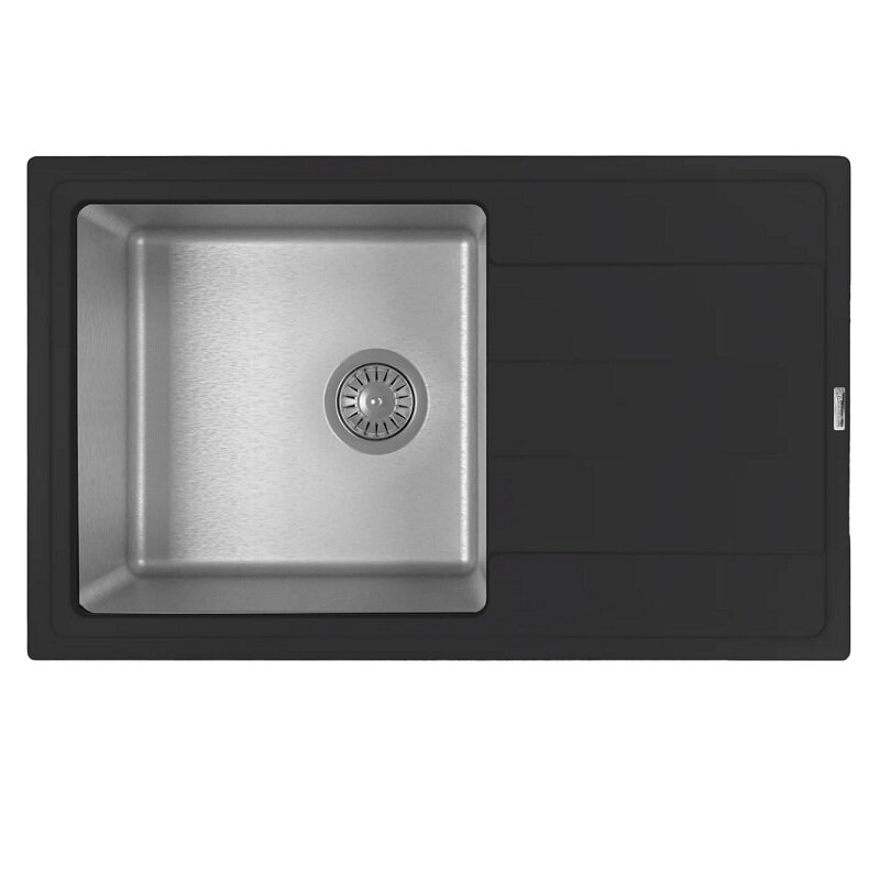 Изображение товара Мойка кухонная Florentina Комби 21.395 Д0780 302 антрацит из искусственного гранита