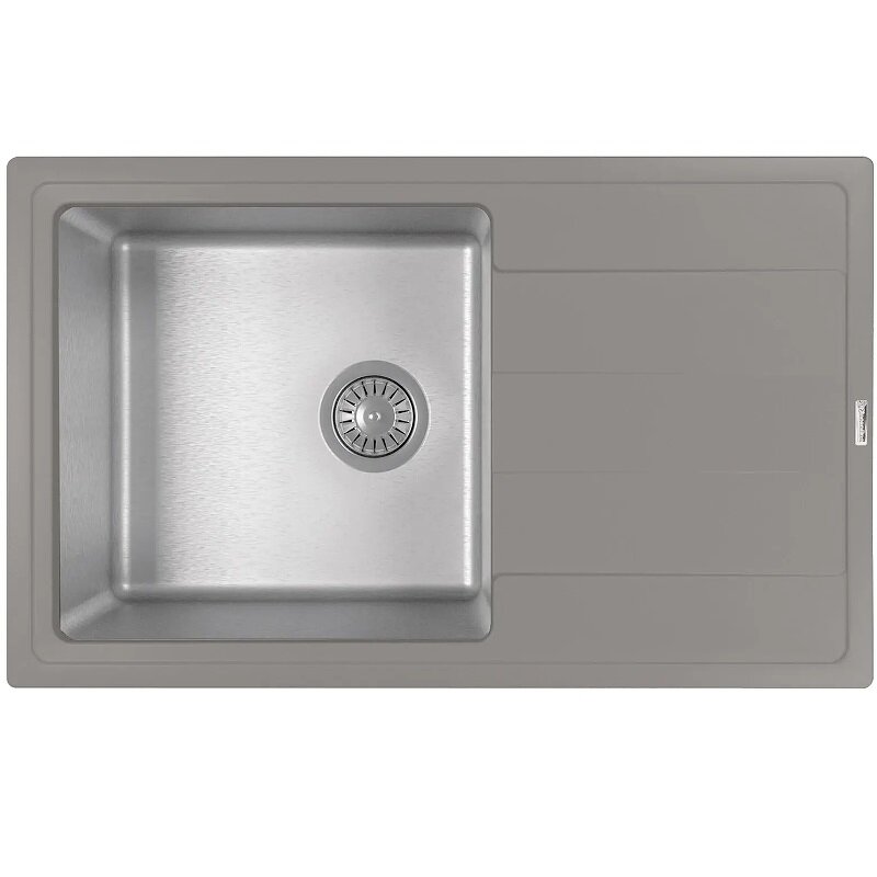Изображение товара Мойка кухонная Florentina Комби 21.395.D0780.307 из искусственного гранита и нержавеющей стали