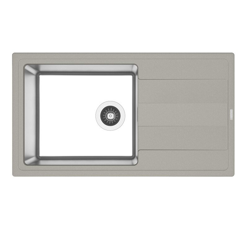 Изображение товара Кухонная мойка Florentina Комби 860 из нержавеющей стали и искусственного гранита серый