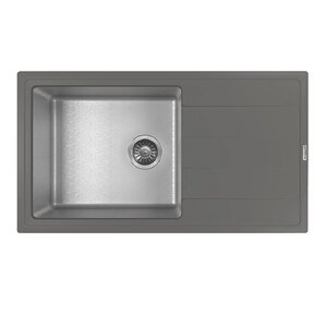 Изображение товара Кухонная мойка Florentina Комби 860 из нержавеющей стали и гранита с двумя раковинами
