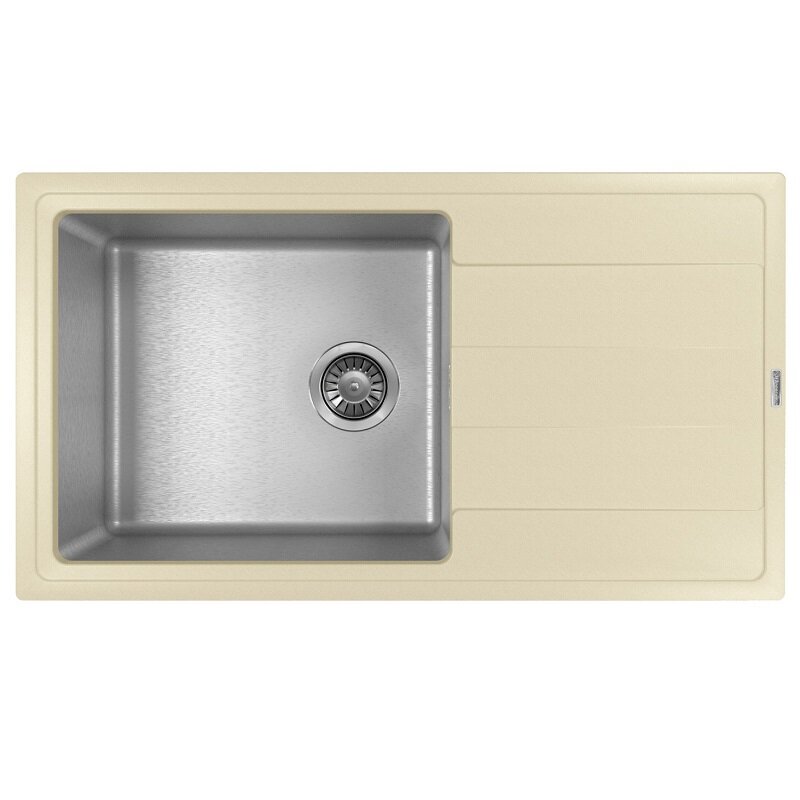 Изображение товара Кухонная мойка Florentina Комби 860 из нержавеющей стали и искусственного гранита шампань