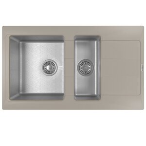 Изображение товара Мойка кухонная Florentina Комби 21.410.D0860.305, цвет грей