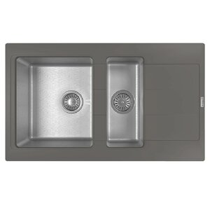 Изображение товара Кухонная мойка Florentina Комби из нержавеющей стали и искусственного камня 86x51 см
