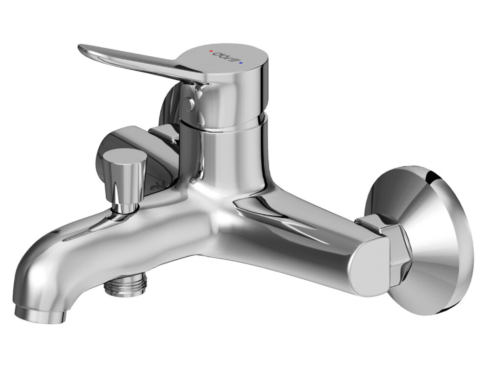 Изображение товара Смеситель Dorff Optima для ванны и душа D2010000 хром Германия 5 лет гарантия