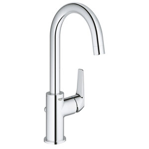 Изображение товара Смеситель для раковины Grohe BauFlow 23753000, с донным клапаном, хром