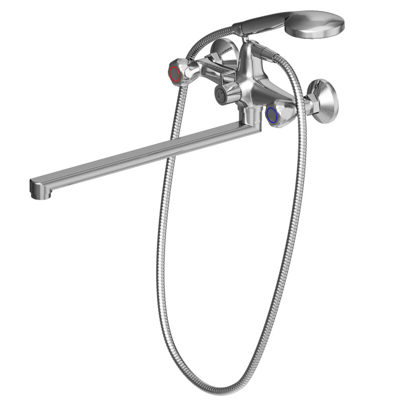 Изображение товара Смеситель Dorff Modern D7095000 для ванны и душа с душевым набором хром Германия