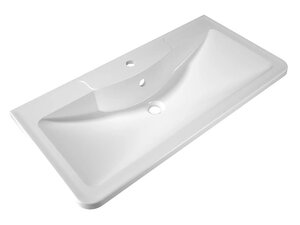 Изображение товара Раковина Florentina Аллегро 10.020.00900.001, 90 см, литьевой мрамор Cast Marble, белая