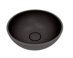 Изображение товара Раковина накладная Florentina Алтея 350R 10.290.00350.302, 35 см, кварцевый композит, антрацит
