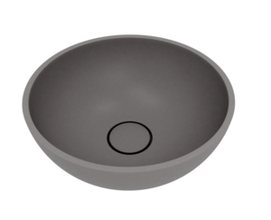 Изображение товара Раковина накладная Florentina Алтея 350R 10.290.00350.307, 35 см, кварцевый композит, серый шелк