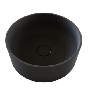 Изображение товара Раковина накладная Florentina Алтея 400R 10.290.00400.302, 40 см, кварцевый композит, антрацит