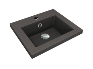 Изображение товара Раковина Florentina Анита 10.150.00400.302, 40 см, кварцевый композит, антрацит